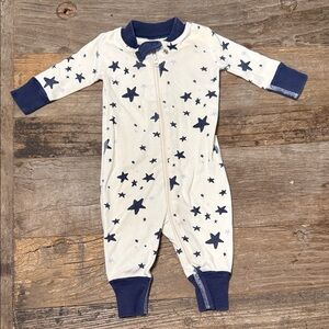 Hanna Andersson Navy Star Kids Footie